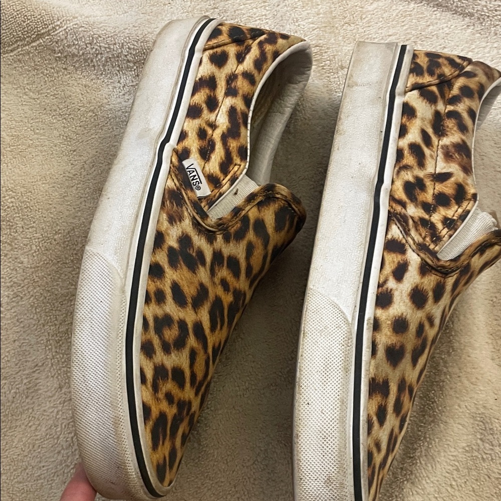 Vans Animal Print Slip-On Shoes - Picture 3 of 5
